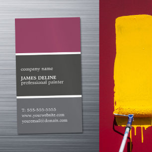 Cooler Farbpaletten-beruflicher Maler Magnetische Visitenkarte