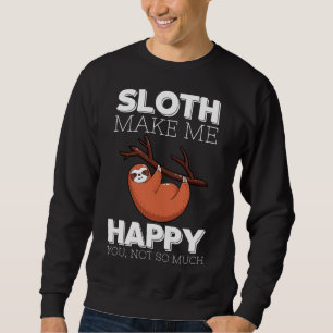 Cooler Faulenzer lässt mich glücklich sein, dass i Sweatshirt
