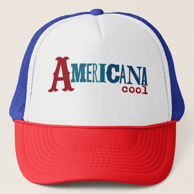 Cooler Fernlastfahrer-Americanahut Truckerkappe (Vorderseite)