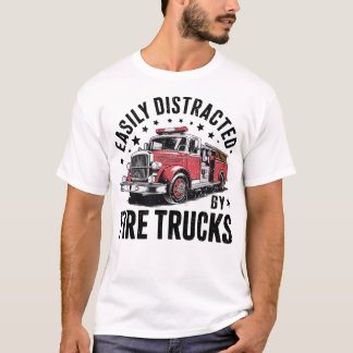 Cooler Feuerwehrmann Lustiger Feuerwehrwagen abgel T-Shirt