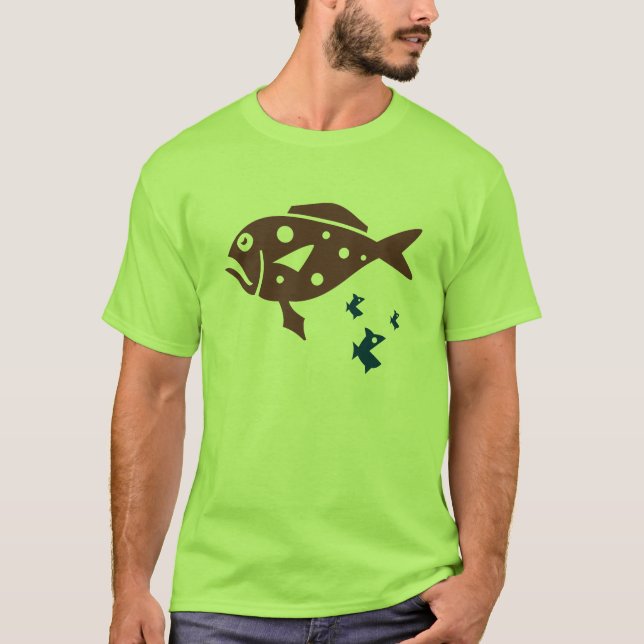 Cooler Fisch-T - Shirt (Vorderseite)