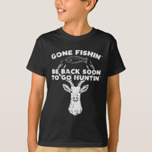 Cooler Fischfang Bald auf der Jagd auf den Hirschh T-Shirt