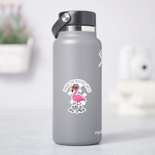 Cooler Flamingo, geboren um aufzufallen, lustiger  Aufkleber