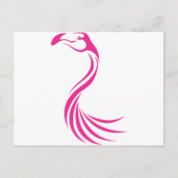 Cooler Flamingo Großer Swish Logo Icon Style
