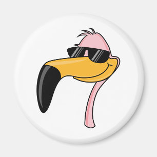 Cooler Flamingo Magnet