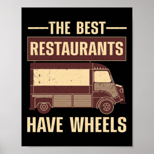 Cooler Food Truck für Männer Frauen Kulinarischer Poster