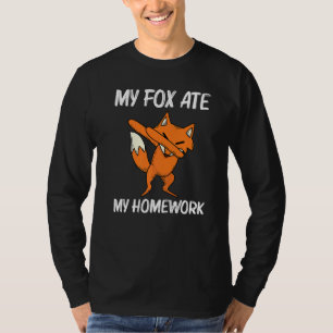 Cooler Fox für Kinder und Jugendliche, die rotes S T-Shirt