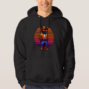 Cooler französischer Bulldog Hund Moderner urbaner Hoodie