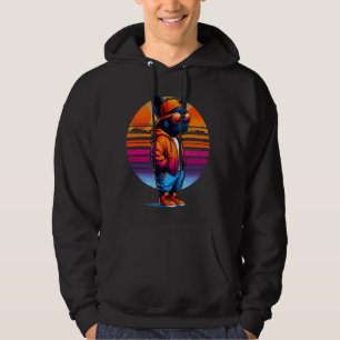 Cooler französischer Bulldog Hund Moderner urbaner Hoodie