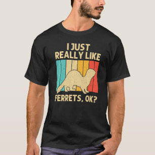 Cooler Frettchen Für Männer Frauen Tier Frettchenb T-Shirt