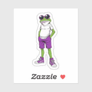 Cooler Frosch Sticker – Lustige Brillen Frosch Kin