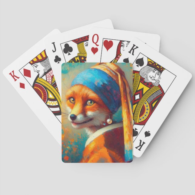 Cooler Fuchs Spielkarten (Rückseite)