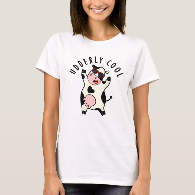Cooler Funny Cow Puff T-Shirt (Vorderseite)