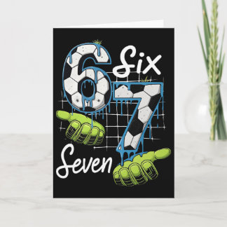 Cooler Fußball 67 Drip Hands Six Seven Gen Alpha M Karte