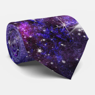 cooler Galaxiemuster Krawatte