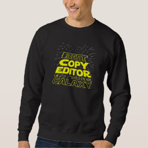 Cooler Galaxy-Job im Copy Editor Sweatshirt