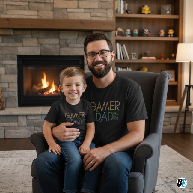 Cooler "GAMER"-VATER | Vatertag T - Shirt (Von Creator hochgeladen)