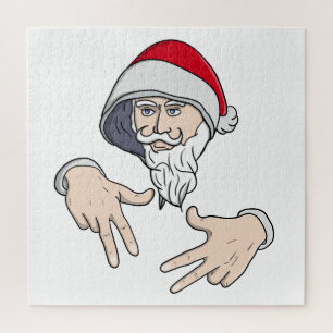 Cooler Gangsta Hip Hop Hand Rap Weihnachtsmann