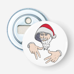 Cooler Gangsta Hip Hop Hand Rap Weihnachtsmann Flaschenöffner