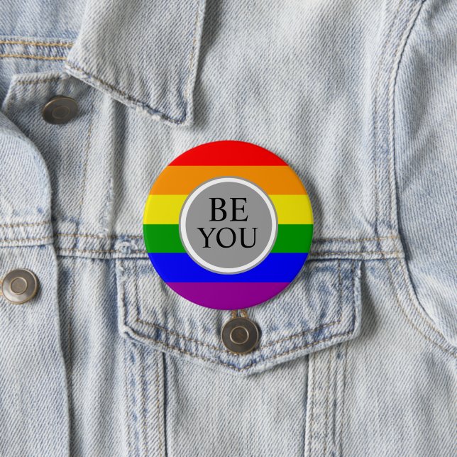 Cooler Gay Pride Button (Beispiel)