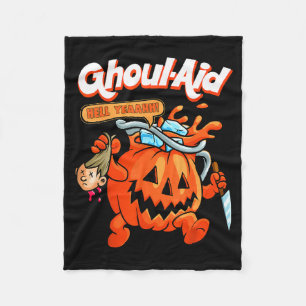 Cooler Ghoul-Hilfe Lustiger Ghoul-Kürbis Süßes Mem Fleecedecke