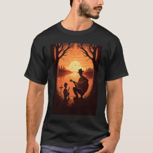 Cooler Gitarrist Vater Vater Gitarre spielen im So T-Shirt