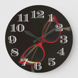 Cooler Glas-Rahmentakt Große Wanduhr