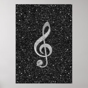 Cooler Glitzer-Glanz-Effekt Poster