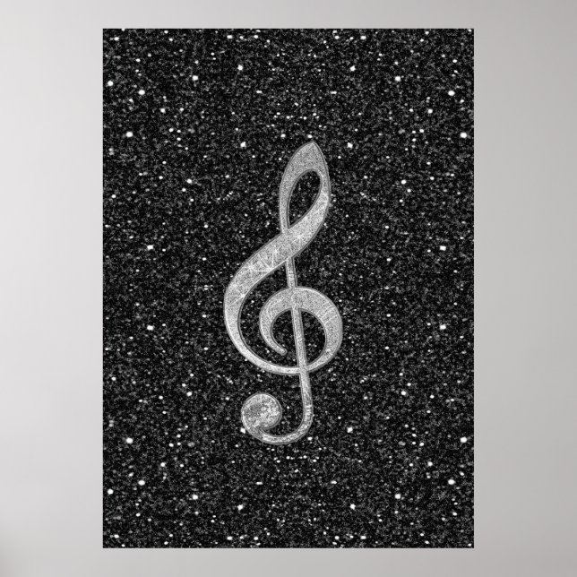 Cooler Glitzer-Glanz-Effekt Poster (Vorne)