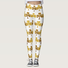Cooler Gold Irish Kleeblatt Cloud Patricks Day Leggings