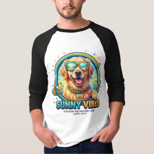 Cooler Golden Retriever 3D Grafik Lustiger Hund So T-Shirt