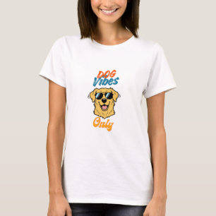 Cooler Golden Retriever mit coolem Zitat T-Shirt