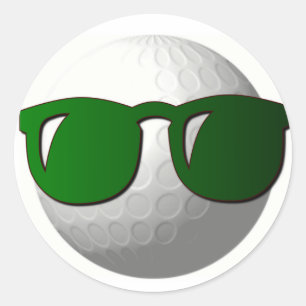 Cooler Golf-Ball-Entwurfs-Aufkleber Runder Aufkleber