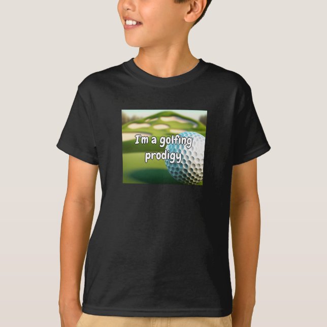 Cooler Golf Ball Spaß Einzigartiges Kids Shirt (Vorderseite)