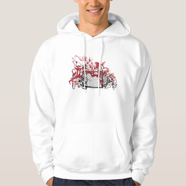 Cooler Graffiti Fence.ai Hoodie (Vorderseite)