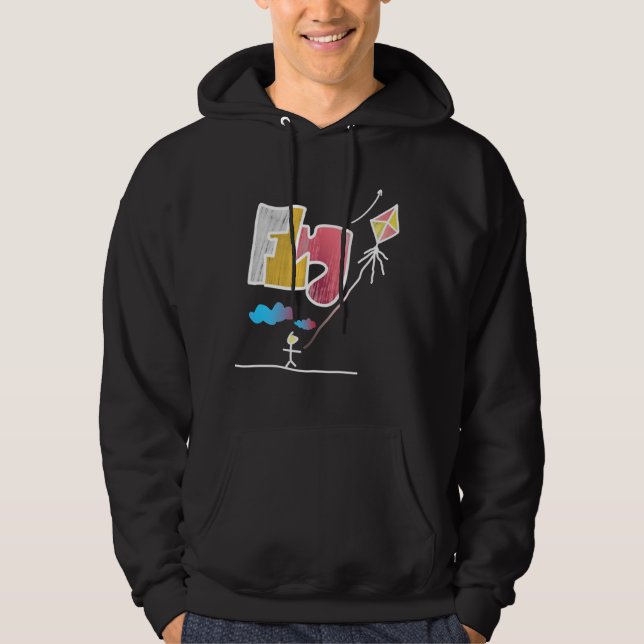 Cooler Graffiti-Flying Kite Hoodie (Vorderseite)