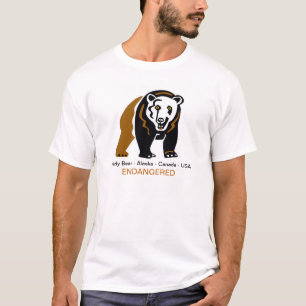 Cooler GRIZZLY BEAR - Gefährdete Tiergrafik - T-Shirt