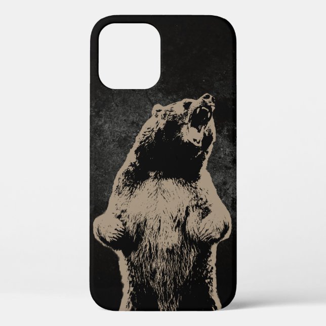 Cooler Grizzlybär Case-Mate iPhone Hülle (Rückseite)