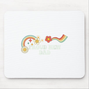 Cooler Groovy-Zitat Stolz Neuer Vater Sagt Kunst Mousepad