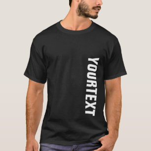 Cooler Großer formatiger Schriftart Text oder Name T-Shirt
