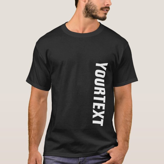 Cooler Großer formatiger Schriftart Text oder Name T-Shirt (Vorderseite)
