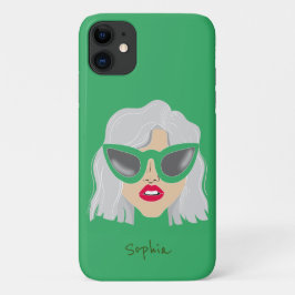 Cooler Großvater mit Individuelle Name Glasses Case-Mate iPhone Hülle