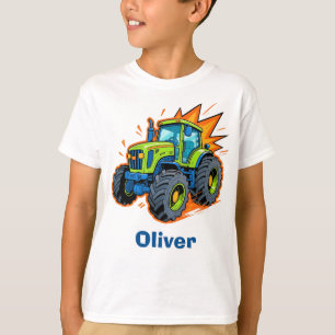 Cooler grüner Bauernhof-Traktor T-Shirt