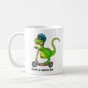 Cooler grüner Dinosaurier Kaffeetasse