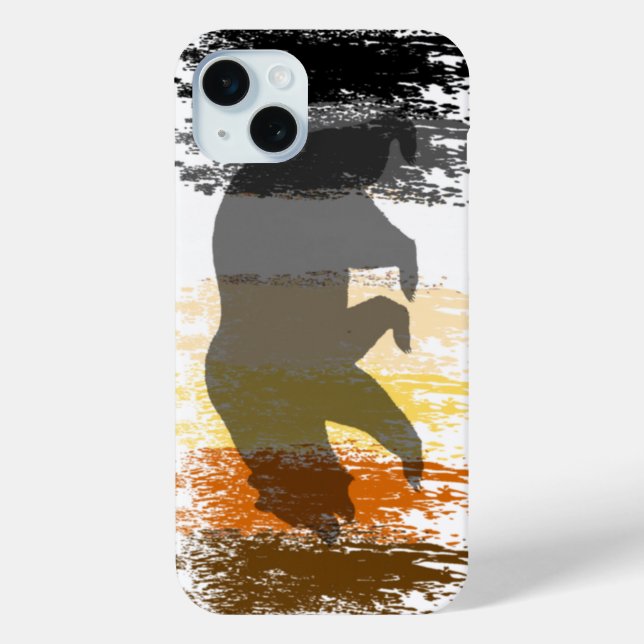 Cooler Grunge Bear Shadow Gay Bear Prix Case-Mate iPhone Hülle (Rückseite)