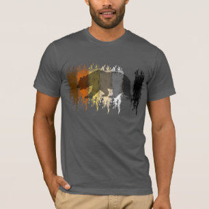 Cooler Grunge Bear Shadow Gay Bear Prix T-Shirt