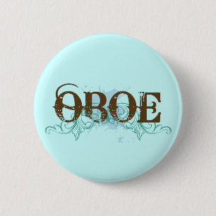 Cooler Grunge Oboe Knopf Button