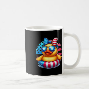 Cooler Gummi-Ente USA-Flagge Süße Ente 4. Juli Kaffeetasse