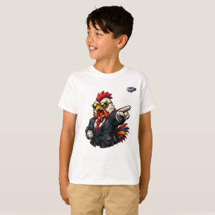 Cooler Hahn im Anzug und Sonnenbrille Grafik T-Shi T-Shirt