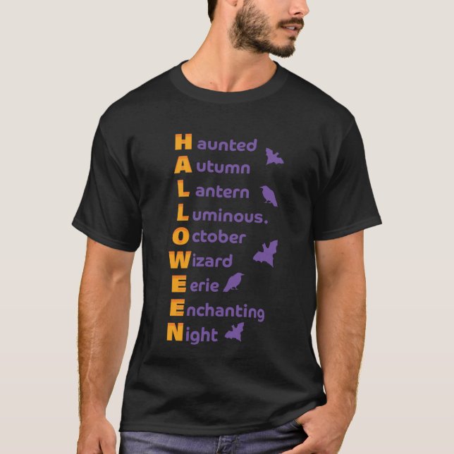 Cooler Halloween-Design-T - Shirt (Vorderseite)
